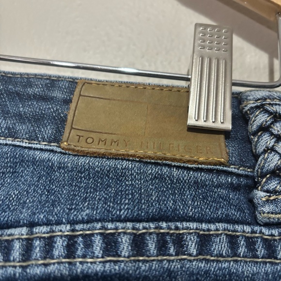 Tommy Hilfiger Vintage Bootcut Flare Jeans Size 10 Mid Rise Braided Detail - Picture 6 of 9